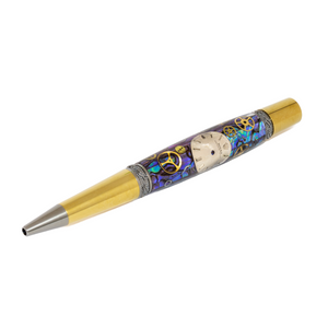 Rolex Watch Parts Pen on Natural Paua Abalone on our Prince Ballpoint Pen