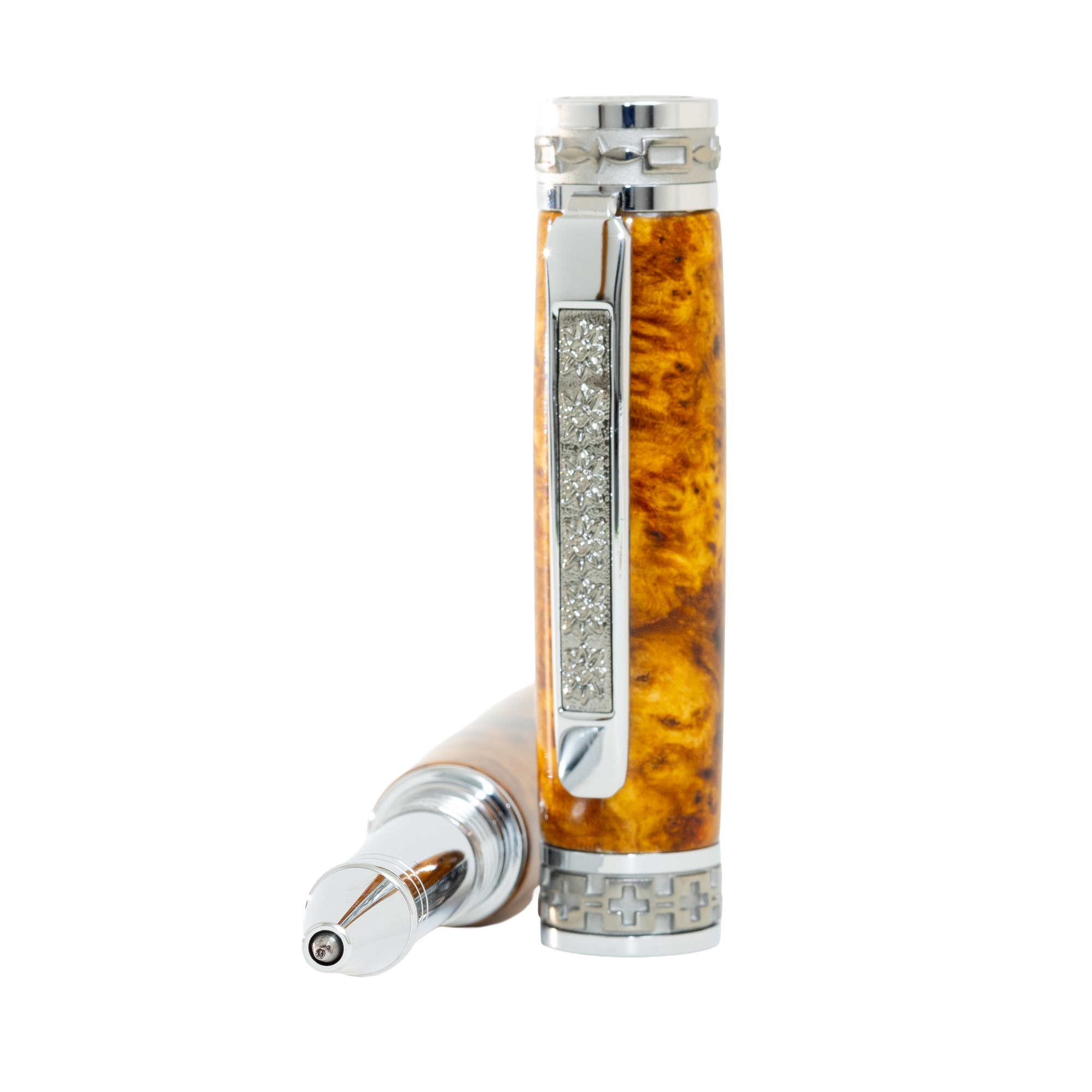 Exhibition Grade Amboyna Burl Presidential Rollerball Pen