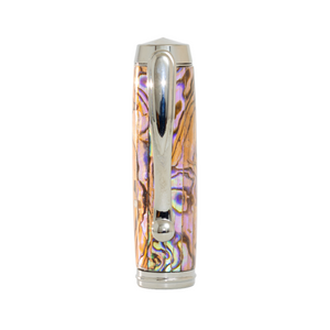 Custom Handmade White Paua Abalone Shell Pen – Whitmore Black Titanium Rollerball