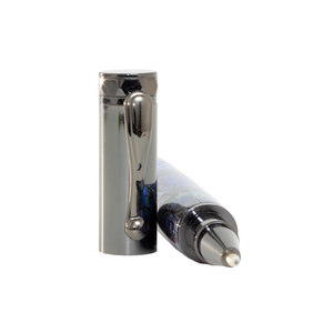 Custom Handmade Natural Abalone Shell Pen – Zeus Gunmetal Magnetic Cap Rollerball