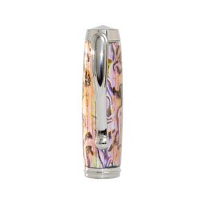 Custom Handmade White Paua Abalone Shell Pen – Whitmore Black Titanium Rollerball