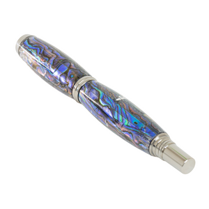 Custom Handmade Abalone Shell Pen – Whitmore Black Titanium Rollerball