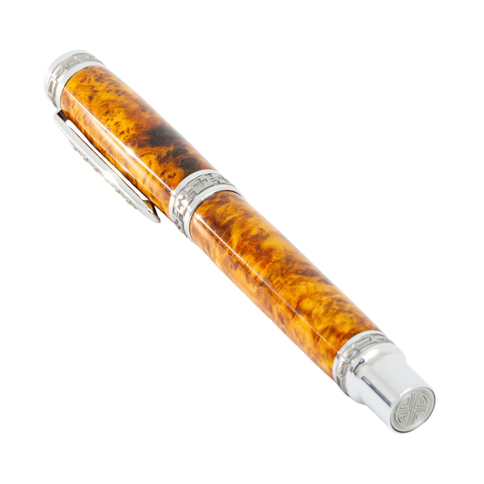 Exhibition Grade Amboyna Burl Presidential Rollerball Pen