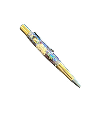 Rolex Watch Parts Pen on Natural Paua Abalone on our Prince Ballpoint Pen