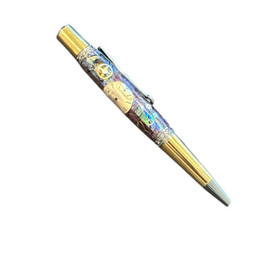 Rolex Watch Parts Pen on Natural Paua Abalone on our Prince Ballpoint Pen