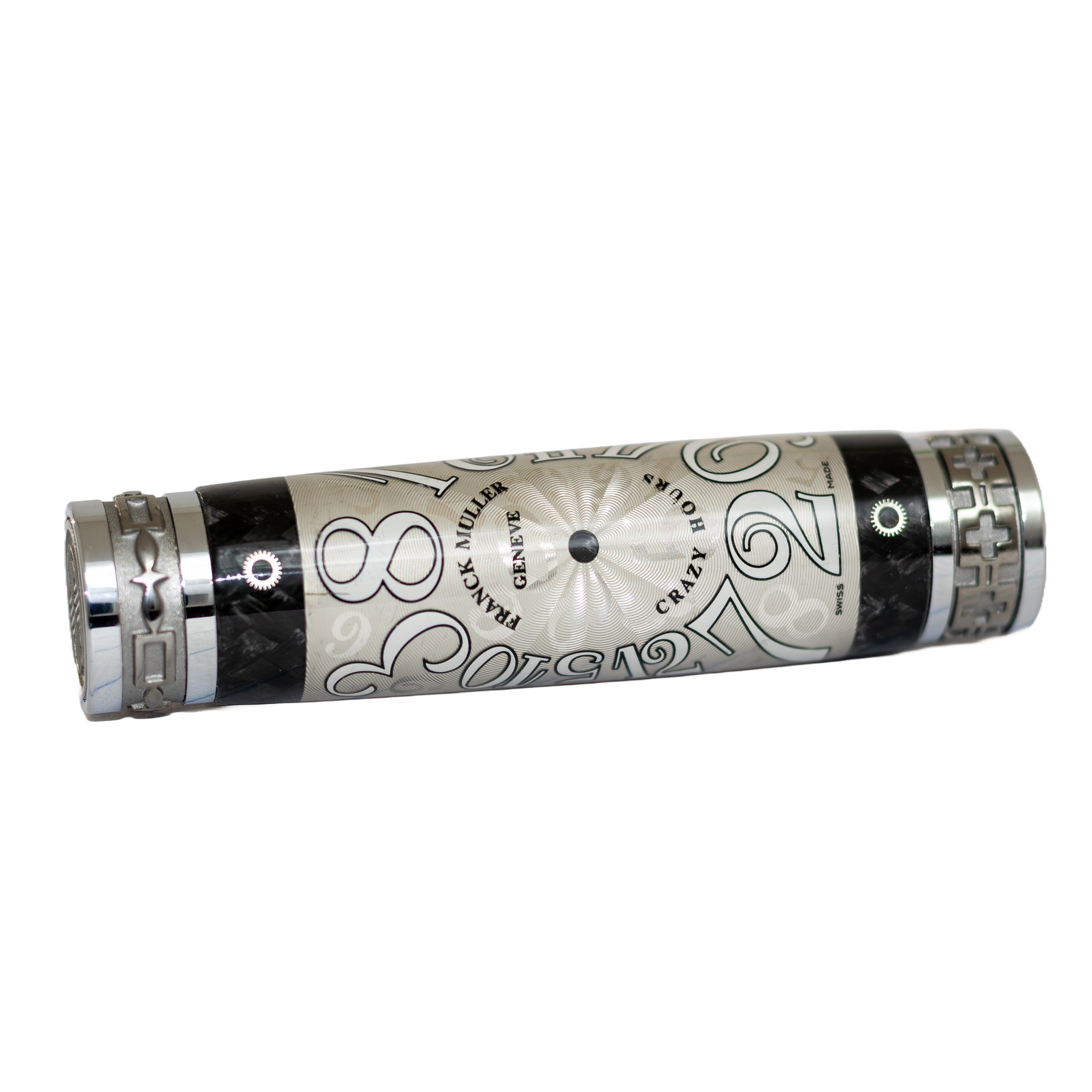 Pink Crazy Hours Franck Muller Watch Parts Pen on Black Carbon Fiber on our Presidential Rollerball Pen (Copy)