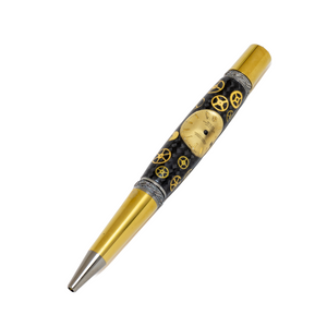 Rolex Watch Parts Pen on Black Carbon Fiber on our Prince Ballpoint Pen