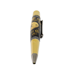 Rolex Watch Parts Pen on Black Carbon Fiber on our Prince Ballpoint Pen