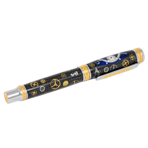 Franck Muller Watch Parts Pen on Black Carbon Fiber on our Presidential Rollerball Pen