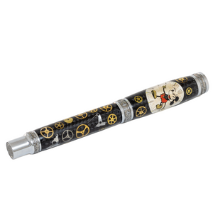 Rolex Mickey Watch Parts Pen on Black Carbon Fiber on our Presidential Rollerball Pen