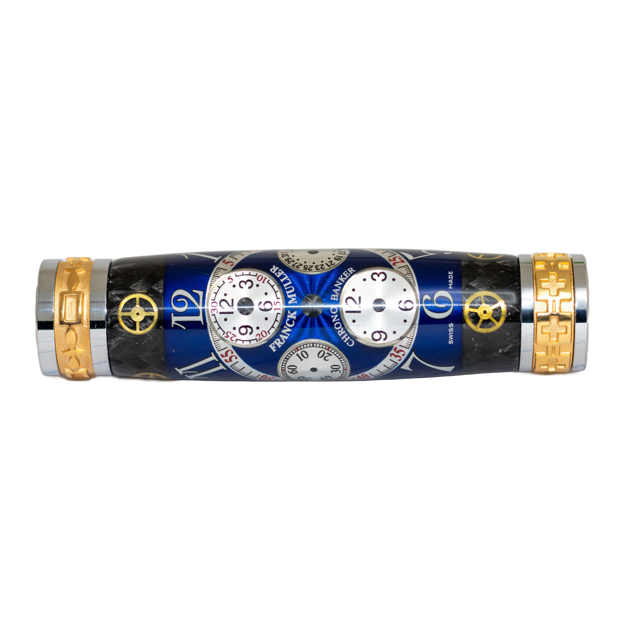 Franck Muller Watch Parts Pen on Black Carbon Fiber on our Presidential Rollerball Pen